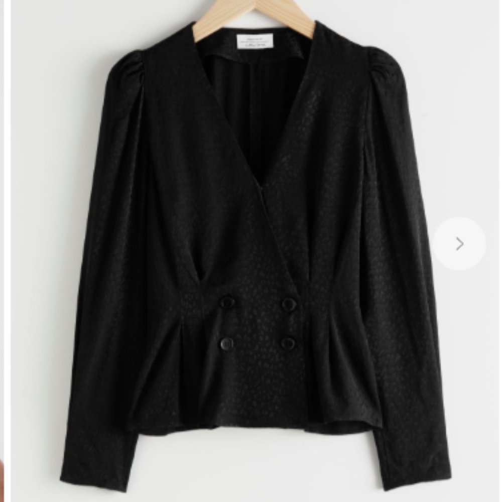 & Other Stories leopard blouse